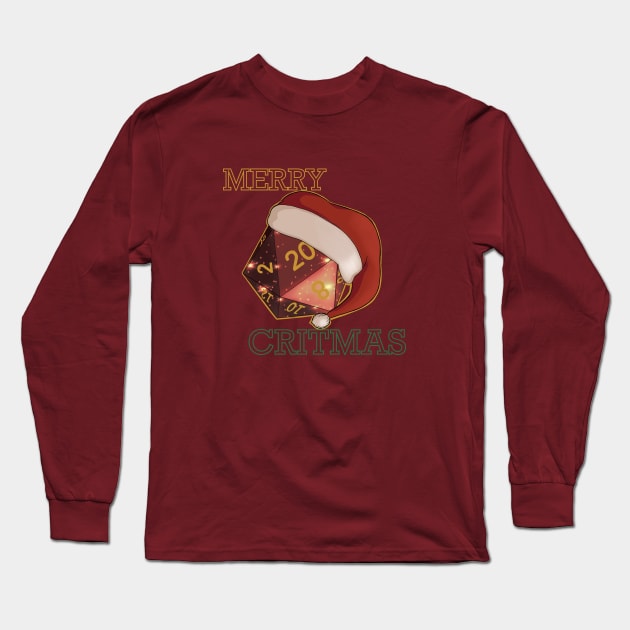 Merry Critmas Long Sleeve T-Shirt by Illyri